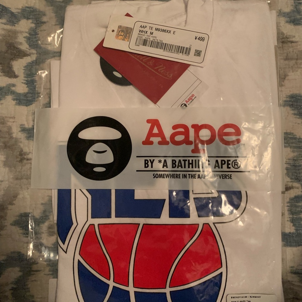 Nets basketball Aape brand shirt size M